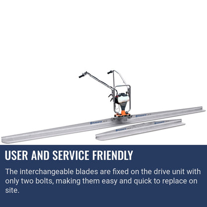 Screed blades User and service friendly