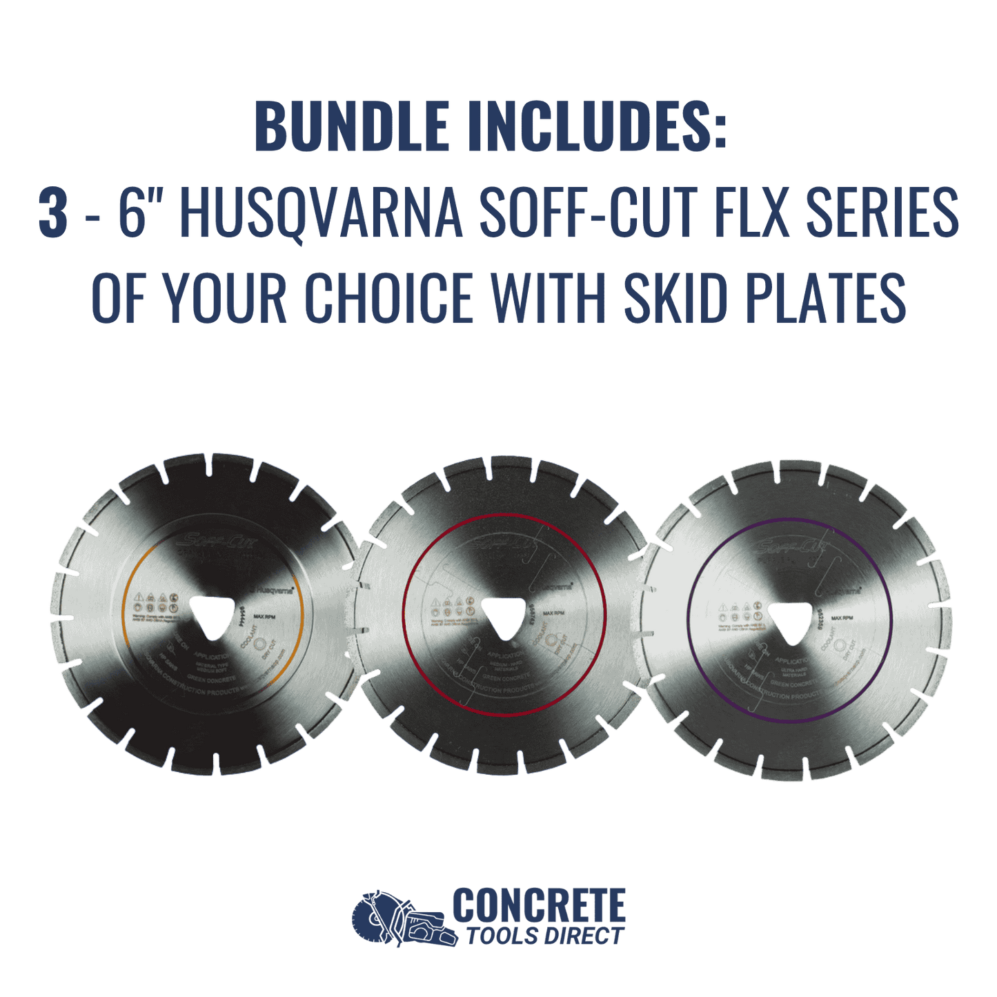 Husqvarna Soff-Cut 150 Bundle w/ 3 Blades + No Taxes* + Free Shipping