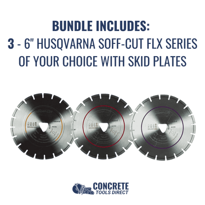 Husqvarna Soff-Cut 150 Bundle w/ 3 Blades + No Taxes* + Free Shipping