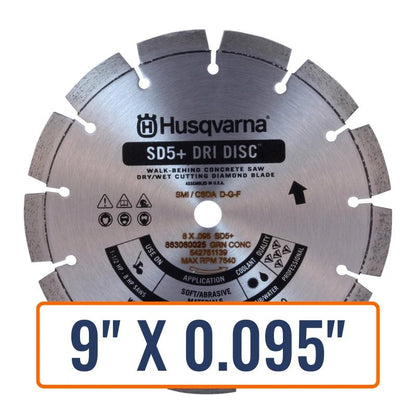 Soff Cut Saw Blades - Husqvarna Sd5+ Dri Disc