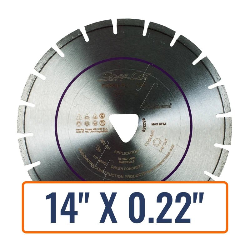 Soft Cut Concrete - Husqvarna Flx 1000 Series Purple