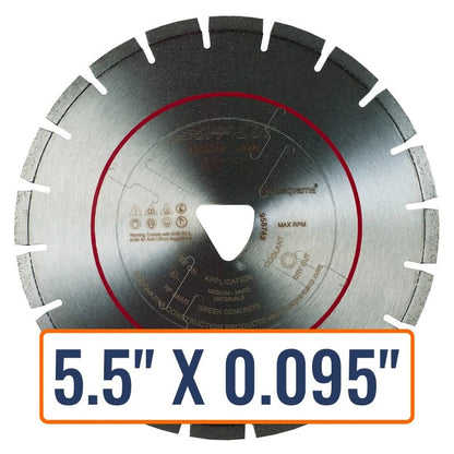 Soft Cut Concrete Saw Blades - Husqvarna Flx 3000 Series Red