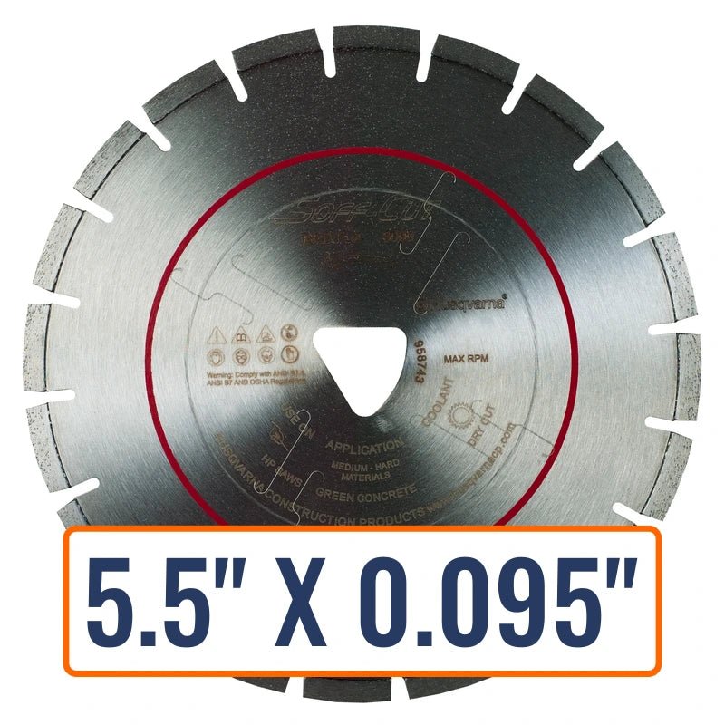 Soft Cut Concrete Saw Blades - Husqvarna Flx 3000 Series Red