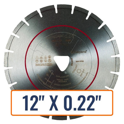 Soft Cut Concrete Saw Blades - Husqvarna Flx 3000 Series Red