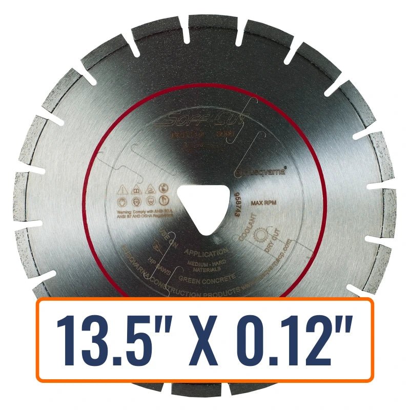 Soft Cut Concrete Saw Blades - Husqvarna Flx 3000 Series Red
