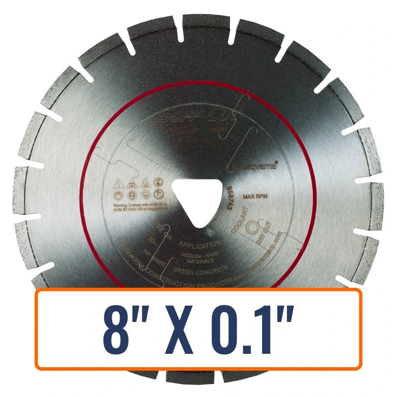Soft Cut Concrete Saw Blades - Husqvarna Flx 3000 Series Red