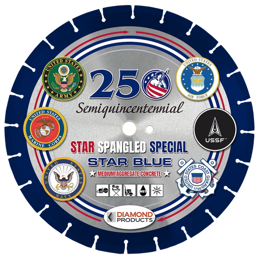 Star Spangled Special (Star Blue H8B) 14" General Purpose Diamond Saw Blade