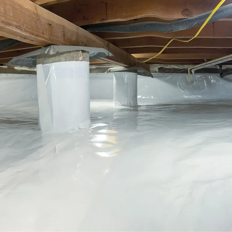 Stego Crawl Space Vapor Barrier 15-Mil 14' X 100' Thickness - Finished Crawlspace Project 1 2