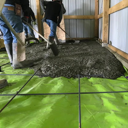 Stegohome 10 Mil Vapor Barrier - Green 12' X 50' Foundation Superior Moisture Protection - Install3