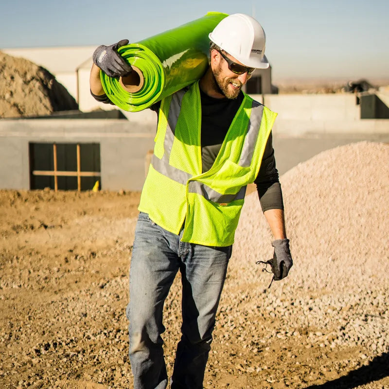 Stegohome 10 Mil Vapor Barrier - Green 12' X 50' Foundation Superior Moisture Protection - Wrap Installation