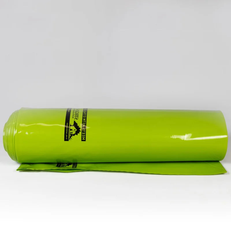 Stegohome 10 Mil Vapor Barrier - Green 12' X 50' Foundation Superior Moisture Protection - Wrap Side View