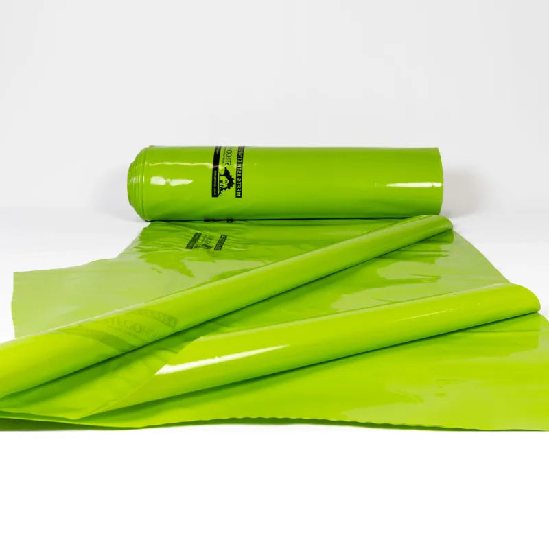 Stegohome 10 Mil Vapor Barrier - Green 12' X 50' Foundation Superior Moisture Protection - Wrap Unrolled View 2