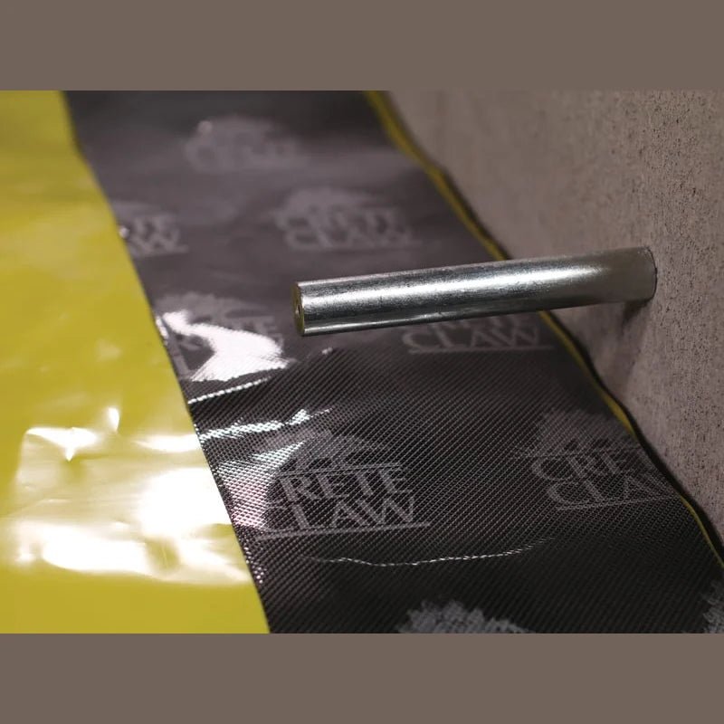 Stego Crete Claw Tape - seals Stego Wrap to concrete, ASTM E1643 compliant, durable & efficient, available in 2 sizes.