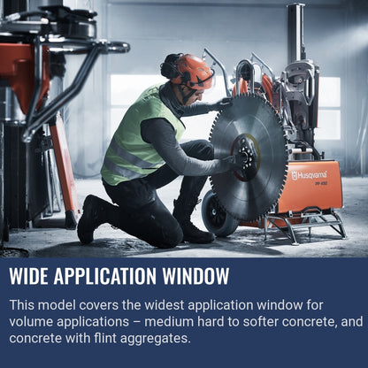W1600 wall saw blades in action
