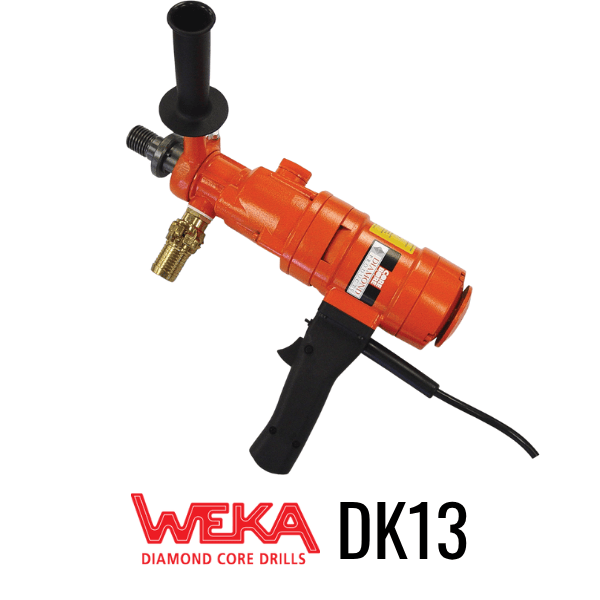 Weka DK13 Diamond Drill – 3" to 6" Capacity, 14AMP, Hand-Held