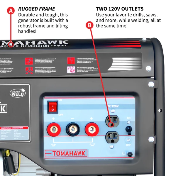 Welder Generator - Inverter - 120 Amps - 2,200 Watts