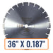 Wet Saw Diamond Blade - Husqvarna High Pro Cured
