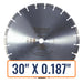Wet Saw Diamond Blade - Husqvarna High Pro Cured