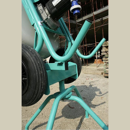 Electric wheelbarrow concrete mixer by IMER USA, SKU 1105422 - durable, efficient, and perfect for small to medium projects.