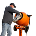 Brave MIXZR Concrete Mixer: 5.5 cu ft, compact, portable design with sturdy steel construction for small to medium constructi